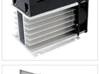 LCTC Three Phase Solid State Relay SSR With Heat Sink 40A 3-Three DC to AC AC To AC 3-32VDC Control For Switch On-Off