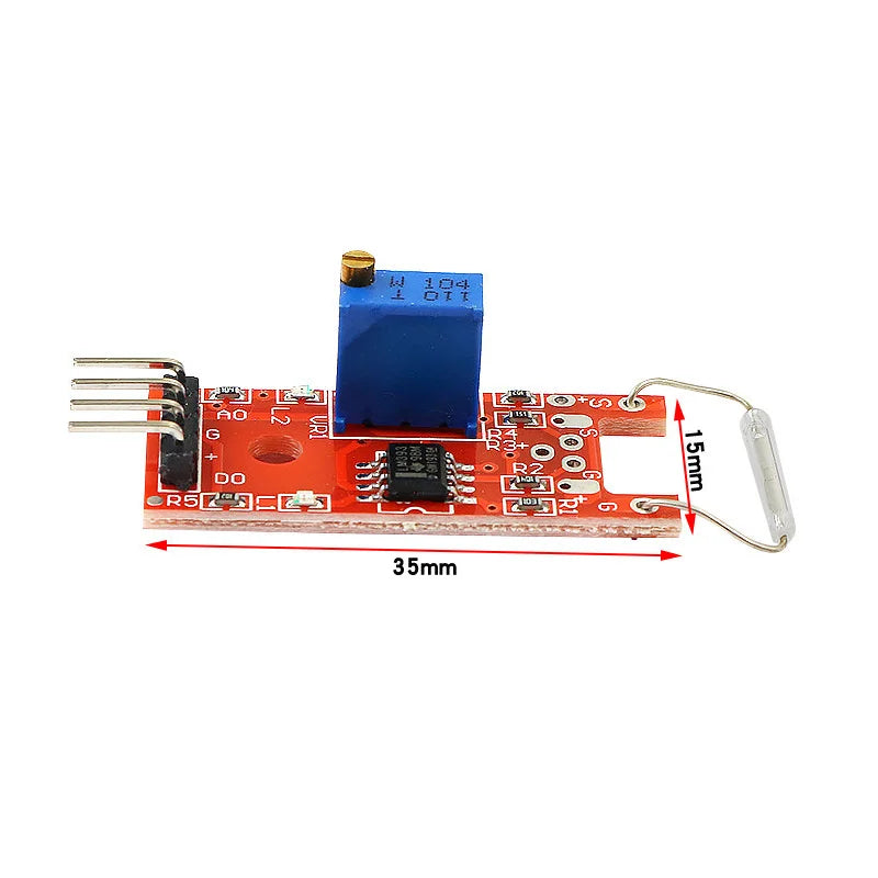 High Sensitivity Magnetic Switch Module, KY025 Reed Sensor for Electronics DIY Projects
