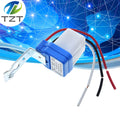 TZT 1/3PCS Automatic Auto On Off Photocell Street Light Switch DC AC 220V 50-60Hz 10A Photo Control Photoswitch Sensor Switch