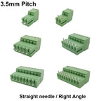 5Pairs 15EDG KF2EDG 3.5mm 3.81mm 5.08mm PCB Screw Terminal Block 2P-12 Pin Male Plug Female Socket Pin Header Wire Connector