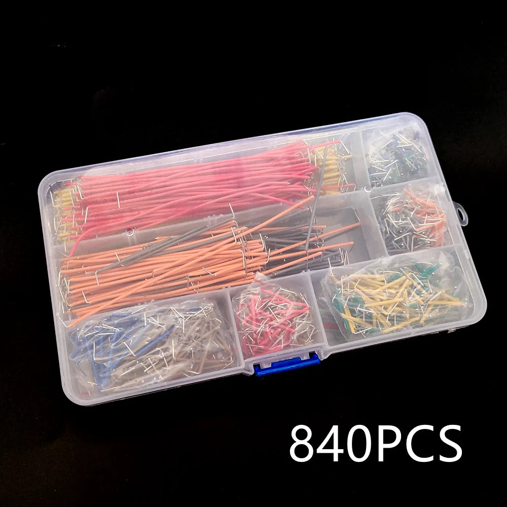 65/140/560/840Pcs/Box Solderless Breadboard Jumper Wires U Shape Breadboard Jumper Cable Wire Kit for DIY Arduino Breadboard