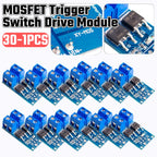 30-1PCS DC 5V-36V PWM Motor Speed Controller MOSFET 15A/30A High Power MOSFET Switch Module for LED/Motor/Pump Control 0-20KHz