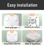 ZQQBYY LED Night Light Motion Sensor Wireless Lights AAA Battery Powered Bedroom Wall Staircase Closet Aisle Body Induction Lamp