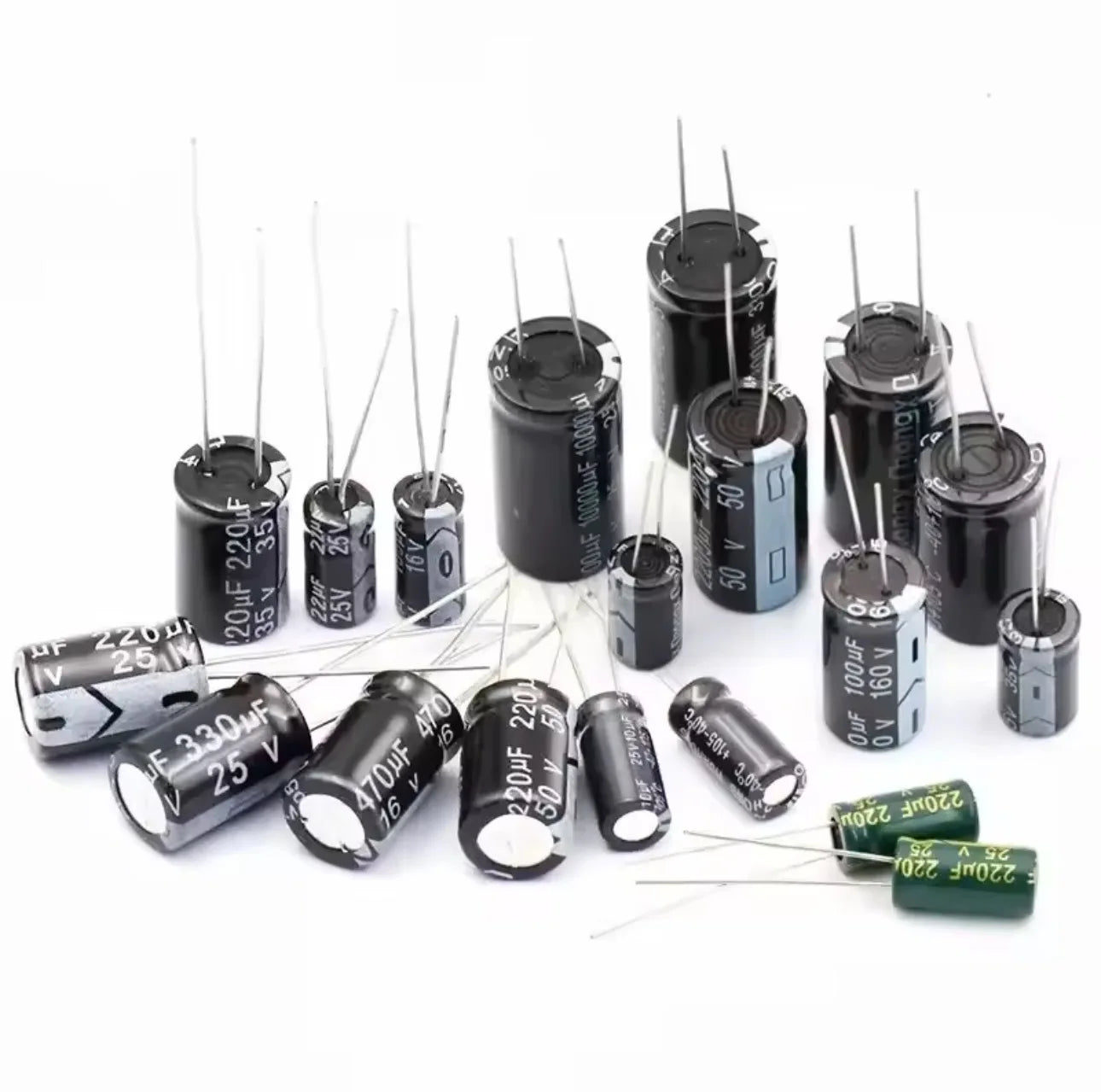 10V 16V 25V 35V 50V 400V 450V DIP Aluminum Electrolytic Capacitor 100UF 220UF 330UF 470UF 680UF 1000UF 10UF 22UF 47UF 0.47UF