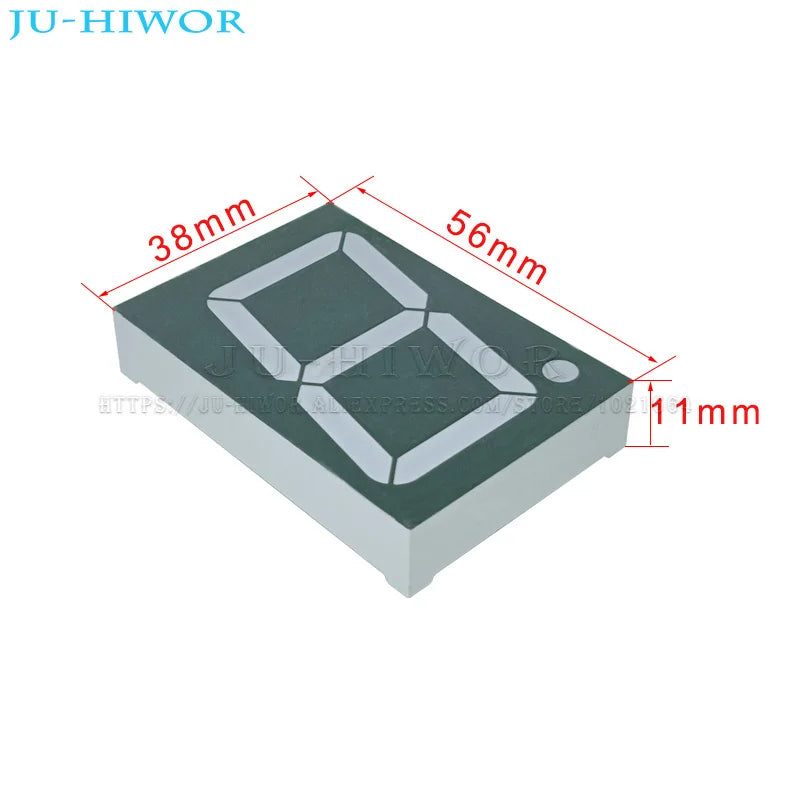 2pcs 1.8 Inch 10Pins 1 Digit Bit 7 Segment Blue LED Digital Display Digitron 18101AB 18101BB Common Anode Cathode C-C C-A