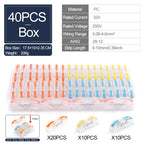 40PCS Lever Wire Connectors 1 in 1 out Quick Connect Electrical Splicing Kit for Compact Inline Terminals - 28-12 AWG