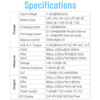 ToolkitRC M9 600W 20A USB Fast Charing DC Smart Charger Adjustable Screen Angle with Audio Function For 1-8S Lipo LiFe Battery