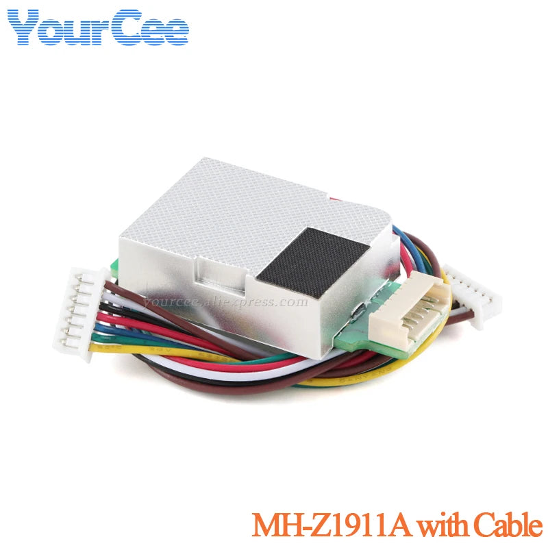 2pcs/1pc MH-Z1911A MH-Z19 NDIR CO2 Carbon Dioxide Air Gas Sensor Module MHZ19 Infrared IR 400-5000ppm for CO2 Monitor