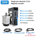 Servo Motor 1000W/1.5KW/1200W/1500W/1800W/750W Servo Motor 130 and Driver EtherCAT Servo Motor 220V with Driver with Brake CNC