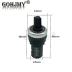 LA42DWQ-22 1K 2K 5K 10K 20K 50K 100K 200K 22mm Diameter Pots Rotary Potentiometer Converter Governor Inverter Resistance Switch