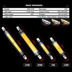 5/10Pcs Bright LED R7s COB Glass Tube AC 110V 220V 5W 10W 20W 78mm 118mm Corn Light Bulb J78 J118 Home Replace Halogen Lamp