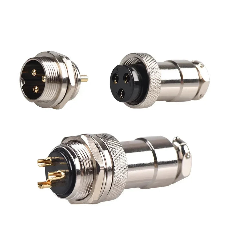 5pcs GX12 Aviation Connector 2 3 4 5 6 7 Pin Male Female M12 Connector Aviator Plug Socket