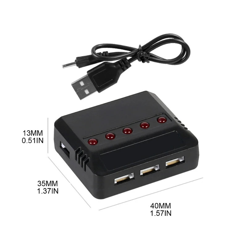 3.7V Lipo  4 in 1 / 5 in 1USB Charger for E010 H31  X4 Syma X5SW X5C X5HW