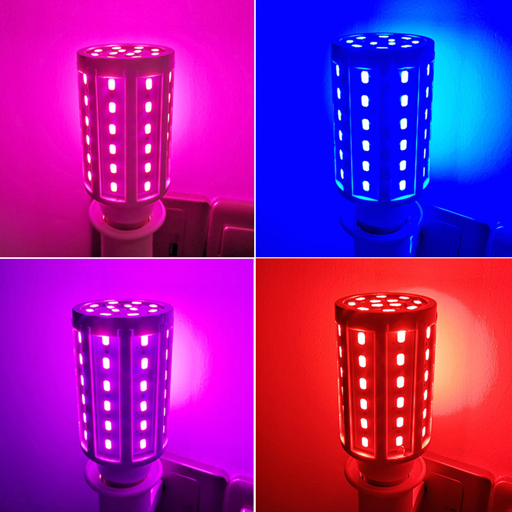 5W 10W 15W E27 LED Bulb SMD5730 Corn Bulb Lamps Red Yellow Bule Pink Green Garden Lawn Landscape Decorative Light Bulbs 85-265V