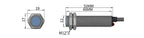 GTRIC Magnetic Reed Switch Proximity Sensor LG12A3 Premium M12 Cylinder Series 10-30V 90-220V 10mm Sensing Distance