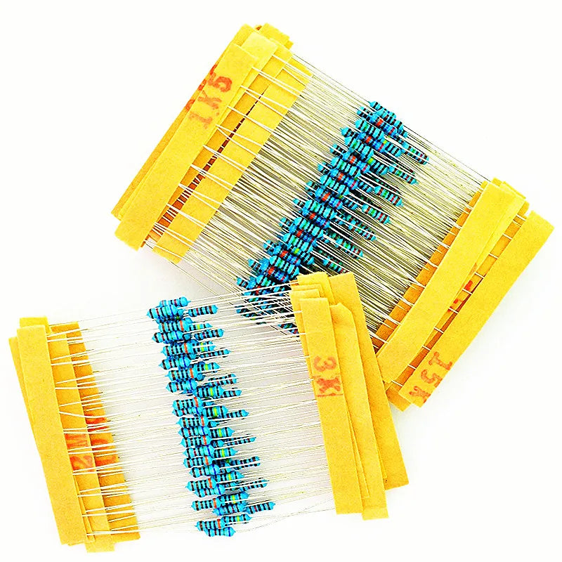 100Pcs 0.1R-0.91R Ohm Carbon & Metal Oxide Film Axial Resistor 5% 0.5W 1W 2W 3W 5W 4-Band 0.2R 0.1R 0.12 0.15 0.18 0.22 0.24