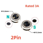 1/3/5 Pair Circular Shape Magnetic Pogo Pin Connector 1 2 3 4 5 Pole Male Female Probe DC Power Charging Round Profile
