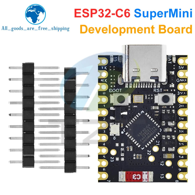 TZT ESP32-C6 SuperMini Development Board Microcontroller Programming Learning Controller Core Board