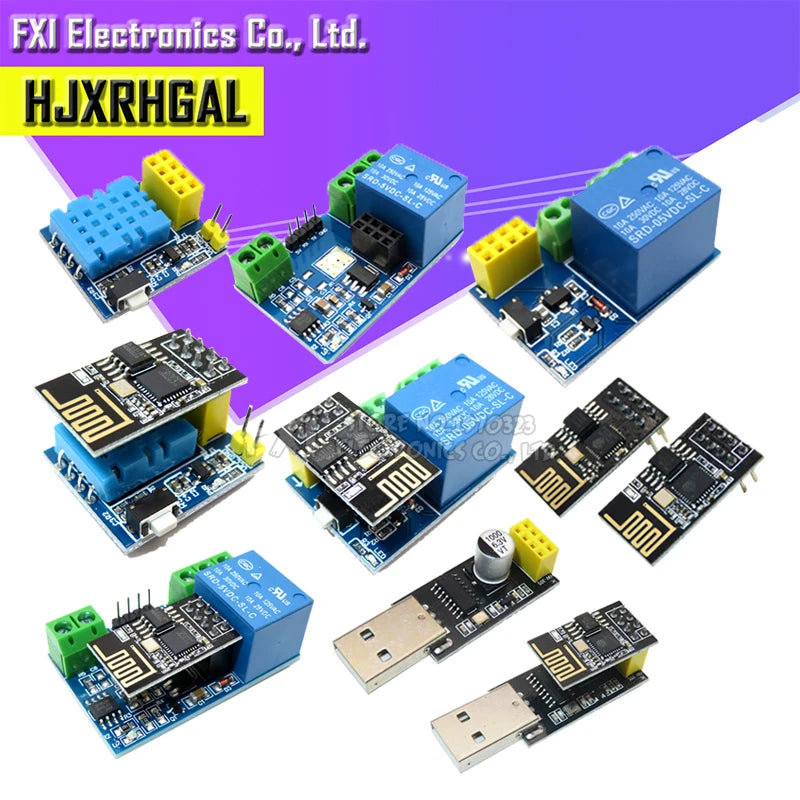 ESP8266 ESP-01 ESP-01S DHT11 Temperature Humidity Sensor Module ESP8266 WIFI NodeMCU Smart Home Distance 400m  IOT DIY Kit
