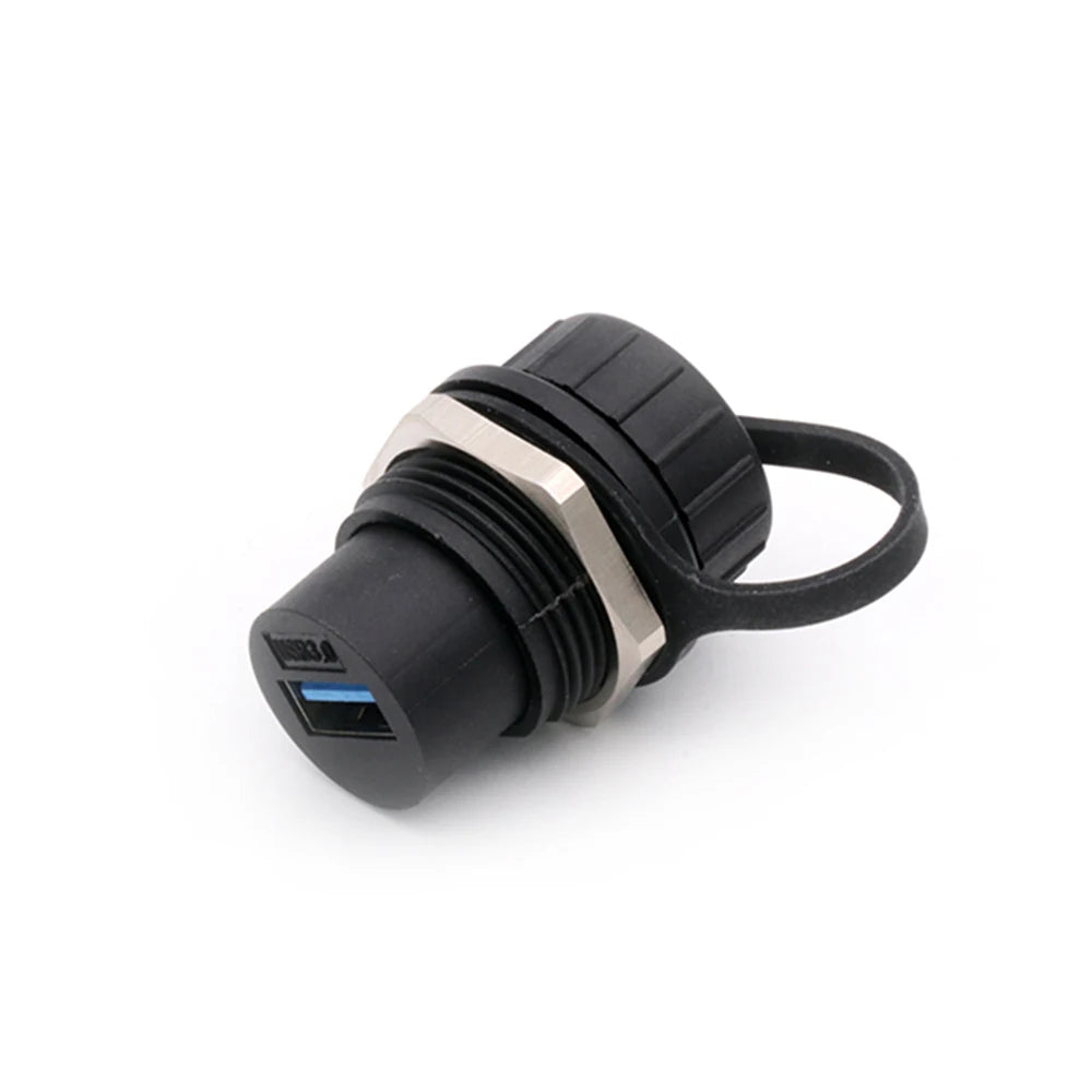 New Arrival Waterproof USB 3.0 Connector,Panel Mount Chassis Connector,Soldering Free D Type USB Female to Female Adapter