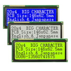 20x4 2004 Big Large Size Character  Lcd Display I2C IIC Blue White Green Size 146x62.5mm 5v LC2042 WH2004L AC204B  SBS02004A0
