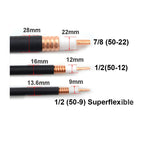 N Male to N Male 1/2 50-12 Feeder Line Jumper 50Ohm RF Coax Cable for Base station 4G 5G LTE Cellular Amplifier Signal Booster
