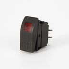 ABILKEEN KCD2 Rocker Marine Switch DC12-24V ON-OFF Latching Toggle Rocker Push Button with LED Illuminate 4-Pin Terminal