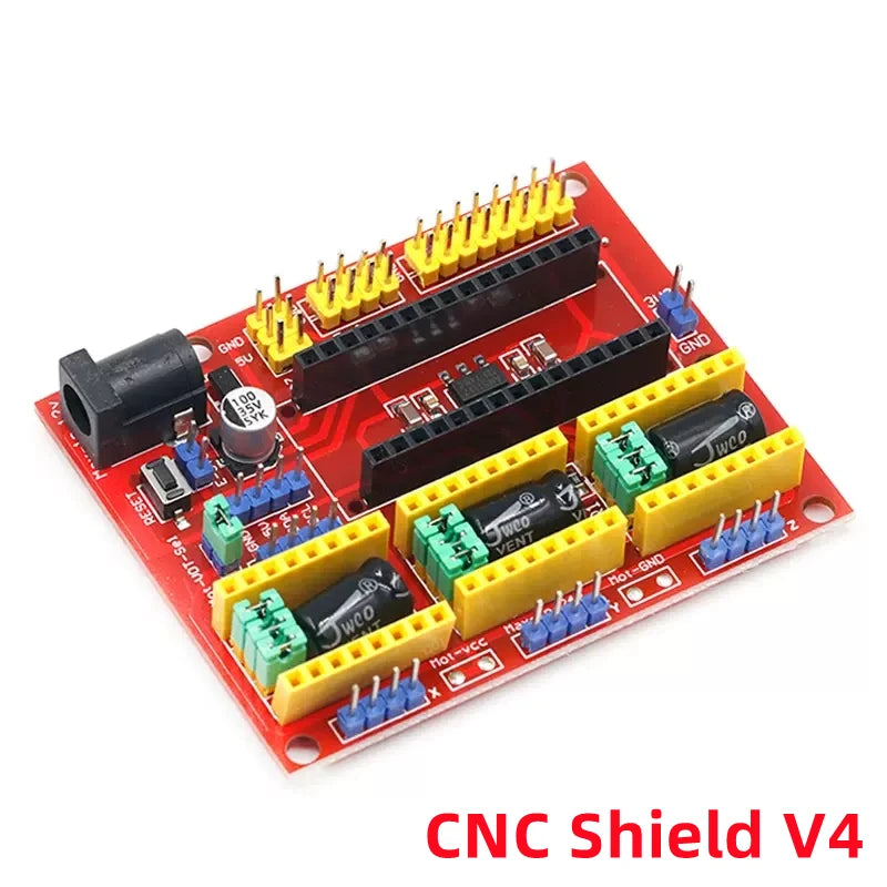 1SET 3DV4 CNC Shield V4 + Nano 3.0 + 3pcs DRV8825 or A4988 Reprap Stepper Drivers Set For Arduino