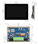 Waveshare ESP32-S3 5inch Capacitive Touch Display Development Board, 5-Point, 32-Bit LX7 Dual-Core Processor, ESP32 With Display