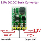 1 PCS  3.5A DC-DC Converter Module Buck Step-Down Voltage Regulator Board 4.5V-27V to 3V 3.3V 3.7V 5V 6V 7.5 9V 12V