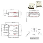 5PCS USB Interface Socket Type A Standard Port Female Male Solder Jacks Connector DIP Straight Vertical Bend Needle PCB Socket
