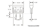 10PCS Medium Standard ATC ATO Blade Fuse Insert Zinc Pin 1A 2A 3A 4A 5A 7.5A 10A 15A 20A 30A 40A 50A Refitted For Auto Car Truck