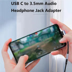Elbow Type C to 3.5mm Earphone Adapter Jack USB-C to 3.5 earphones AUX Audio Adapters For gaming music