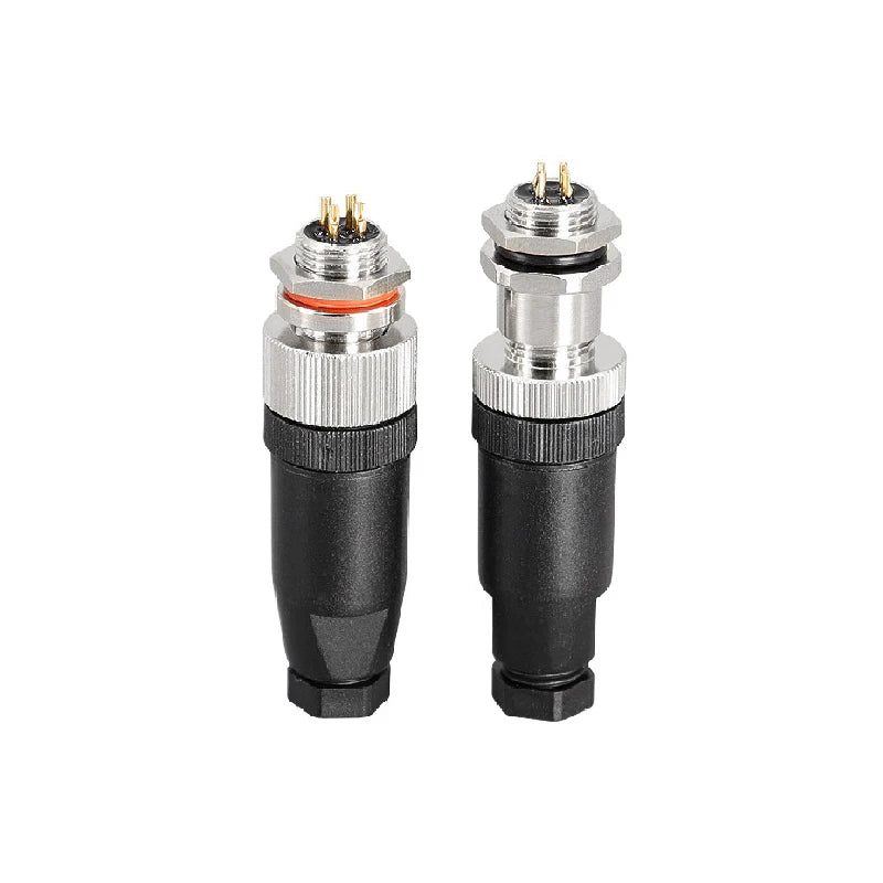 M8 Sensor Connector Waterproof Male&Female Plug Straight Angle Screw Threaded Coupling 3pin 4pin 5pin 6pin 8pin