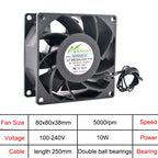 ANCHAOPU 40mm 50mm 60mm 70mm 80mm 92mm 120mm 140mm EC Brushless Cooling Fan AC 110V 120V 220V 240V Axial Flow Fan for Cabinets