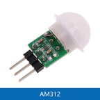 AM312 HC-SR501 HC-SR505 MH-SR602 Adjust IR Pyroelectric Infrared Mini PIR Human Sensor Detector Module Bracket for Arduino