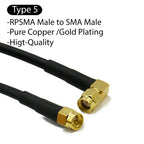 RG58 SMA to SMA Male Female RF Pigtail Jumper Cable Straight Right Angle Antenna Extension Wire for WiFi 3G 4G GSM Radio