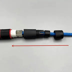 5Pcs RJ45 Docking Connector Ethernet Network Straight-through Waterproof IP67 Header , Outdoor Broadband Network Cable Extender