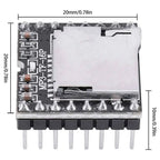 Dfplayer TF Card U Disk Mini MP3 DF Player Audio Voice Module IO/Serial Port/AD MP3-TF-16P For Arduino