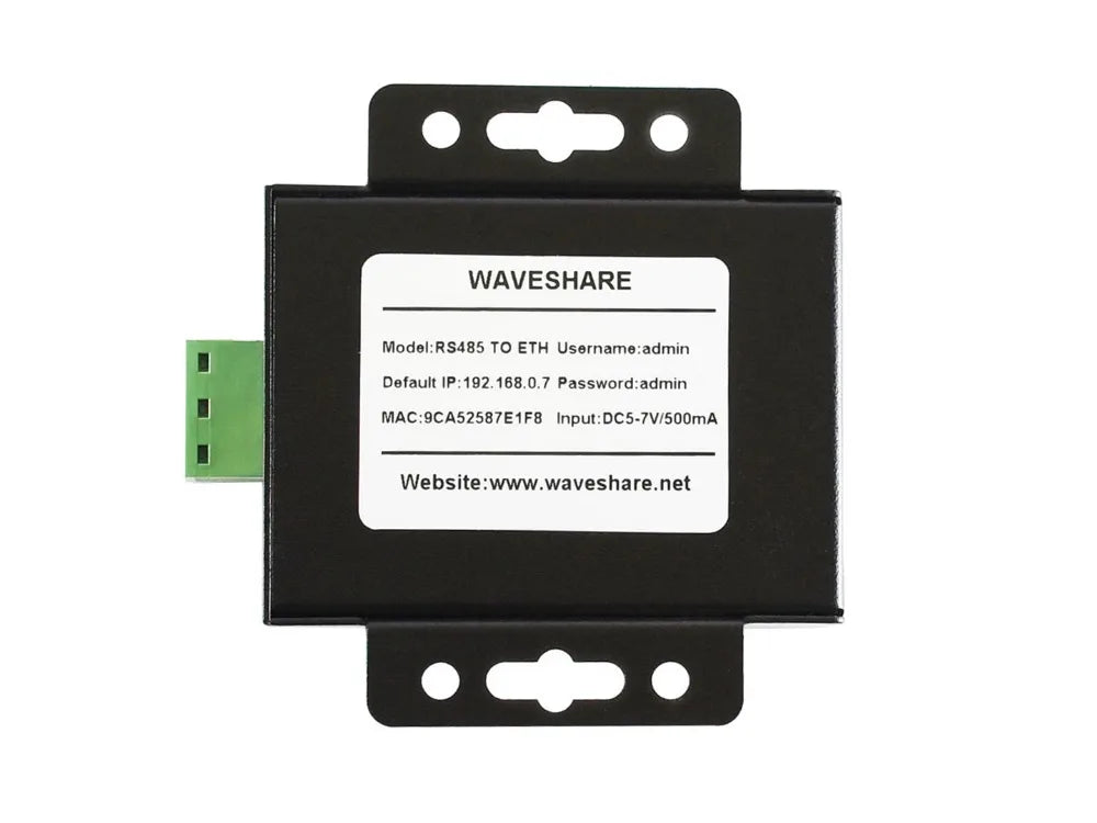 Waveshare RS485 to Ethernet Converter, Upgradable Cortex-M0 Processor, RS485 and RJ45 Port