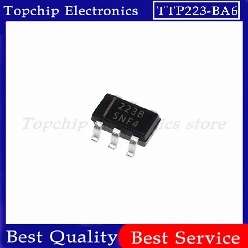 10-100pcs TTP223-BA6 223B SOT23-6 TTP223 BA6