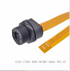 TF Mini Waterproof SIM Card Adaptor IP67 Panel Mount Connector SDTF Interface SIM Card Socket Data Flexible FPC Extension Cable