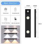 LED Cabinet Light USB Rechargeable Motion Sensor Dimmable LED Night Lamp For Kitchen Wardrobe Closet Home Lighting 20/30/40/50CM