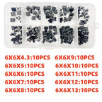 10 Models =100Pcs 6*6 Light Micro Touch Switch Set Push Button Switch Kit Height: 6*6*4.3MM~13MM  DIP SMD 2P/4P 6x6 Keys Tact