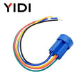 19mm 2 3 Position Metal Selector Rotary Switch Latching Push Button Switch SPDT with 12V LED Illuminated Switch 1NO1NC ON OFF