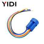 19mm 2 3 Position Metal Selector Rotary Switch Latching Push Button Switch SPDT with 12V LED Illuminated Switch 1NO1NC ON OFF