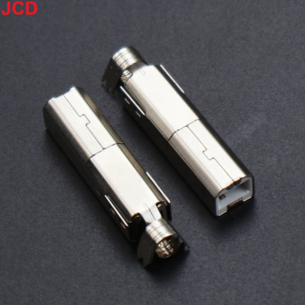 JCD 5pcs USB 2.0 And USB 3.0 Connector Female Socket Male Jack B Type 90°/180° Connector Soldering DIY Printer Interface Repair