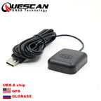 QUESCAN NEO-M8N USB GPS GLONASS Antenna Receiver M8 USB GNSS for Android Window Linux Original USB GPS Receiver 1-10Hz UBX M8030