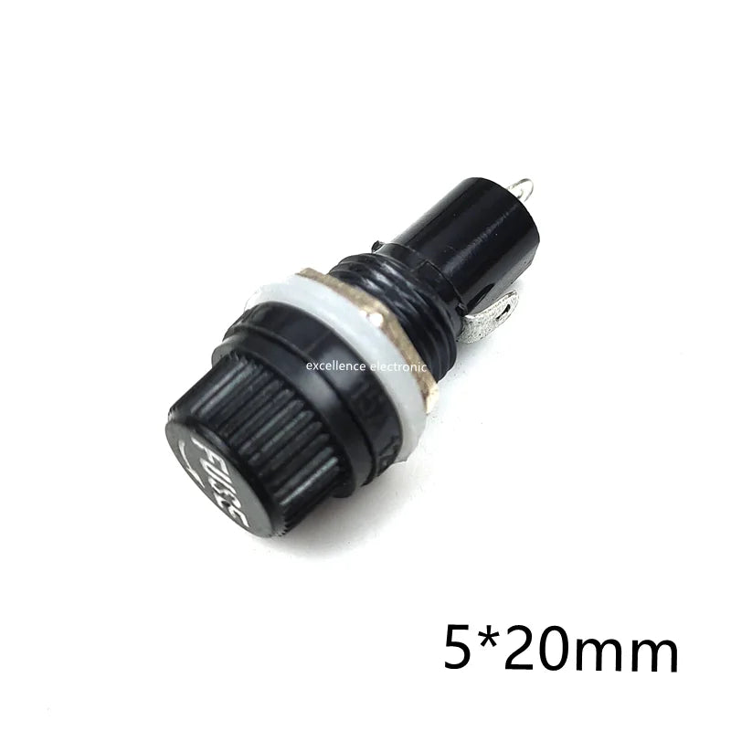 5Pcs BLX-A Glass Fuse Holder 5x20mm 6x30mm PCB Mount Fuseholder Clip Ceramic Fuse Tube Socket for Electrical Safety