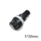 5Pcs BLX-A Glass Fuse Holder 5x20mm 6x30mm PCB Mount Fuseholder Clip Ceramic Fuse Tube Socket for Electrical Safety